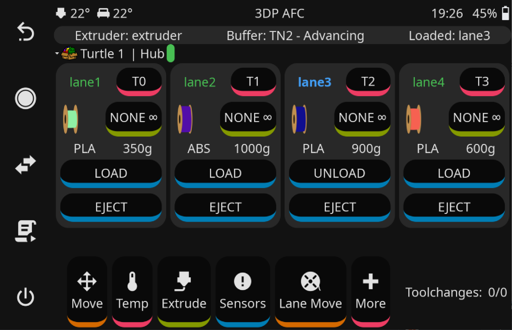 KlipperScreen integration screenshot 2